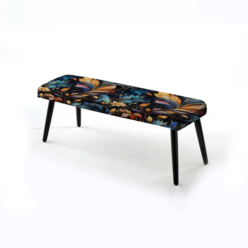 Banc rembourré motif cachemire Celestial Essence
