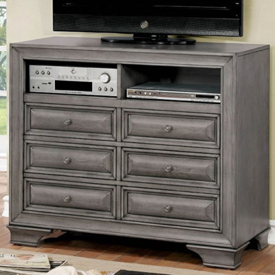Goldene 41.5"W 6-Drawer Media Chest