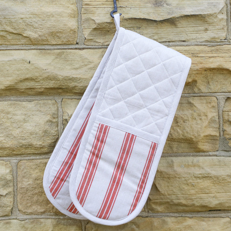 Brambly Cottage Gradey Striped Cotton Oven Mitt