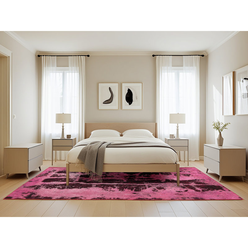 Cyric Abstract Indoor Rug, Rectangle 5' x 8'