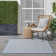 Gabriela Blue/Ivory Indoor/Outdoor Area Rug