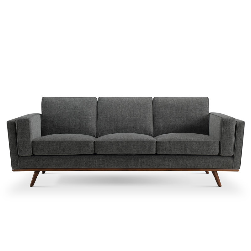 Canapé Lauro, Polyester gris