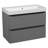 Jaidden 36 " W Free Standing Wall Mounted Single Double Single Vanity Bathroom Vanity With Acrylic Top with Mirror