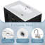 Meuble-lavabo sur pied l 30 po avec lavabo en céramique, support interne et tablette réglable-1609035713