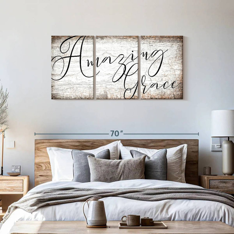Impression sur toile Amazing Grace, H 27 po x l 56 po x P 1,25 po