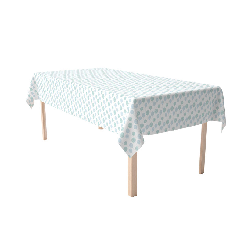 Rectangular Floral Cotton Twill Tablecloth