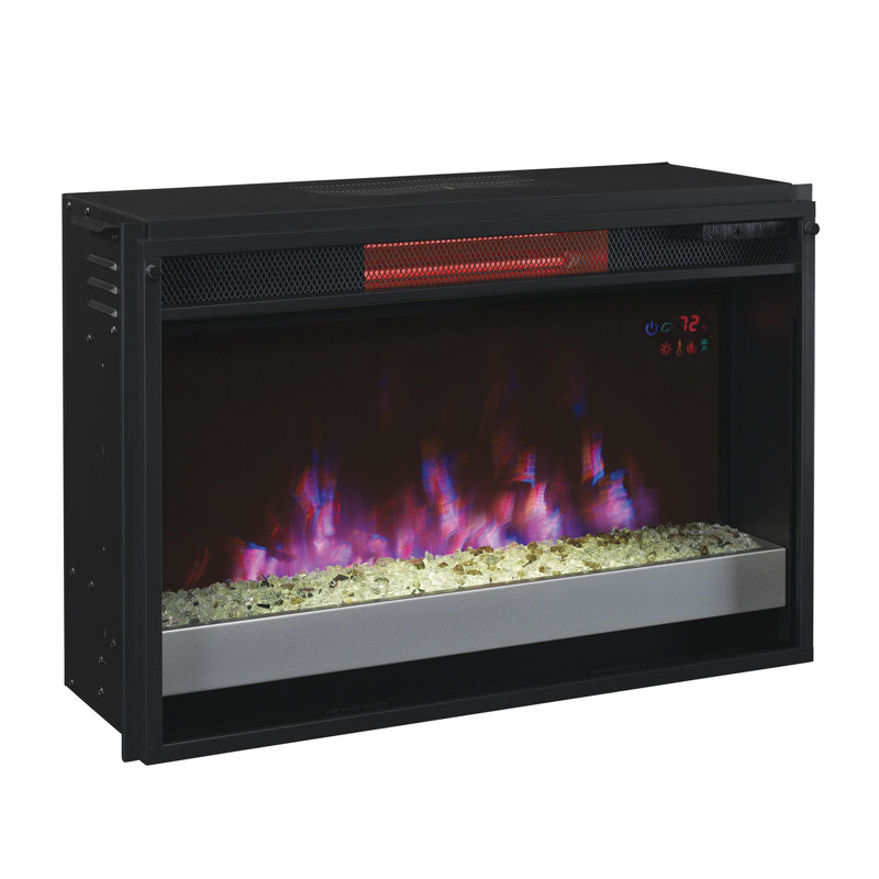 27'' W Electric Fireplace Insert