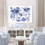 Aquarelle de fleurs bleues, sur fond blanc, indigo, baies-1772676339