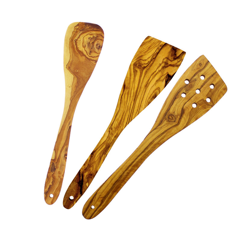 Ensemble de spatules en bois olive home 3 pièces french home