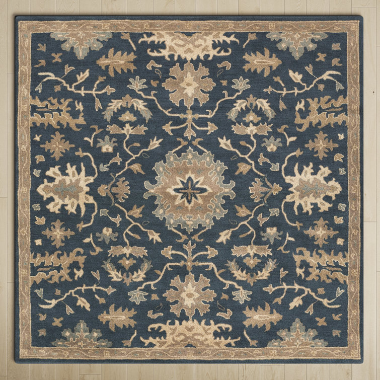 Arden Hand Tufted Wool Navy/Brown/Light Beige Rug