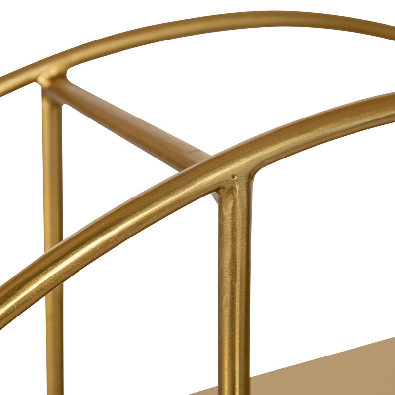 Rachelle 4 Piece Circle Metal Accent Shelf