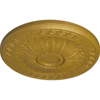 Médaillon de plafond Endurathane Vienna, DE 20 po x P 3 1/2 po x P 1 1/2 po (convient aux auvents jusqu'à 6 1/2 po), finition bronze peinte à la main