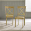 Drea Wooden Dining Table Set with 4 Soild Wood Dining Chairs - Traditional Farmhouse Kitchen Style