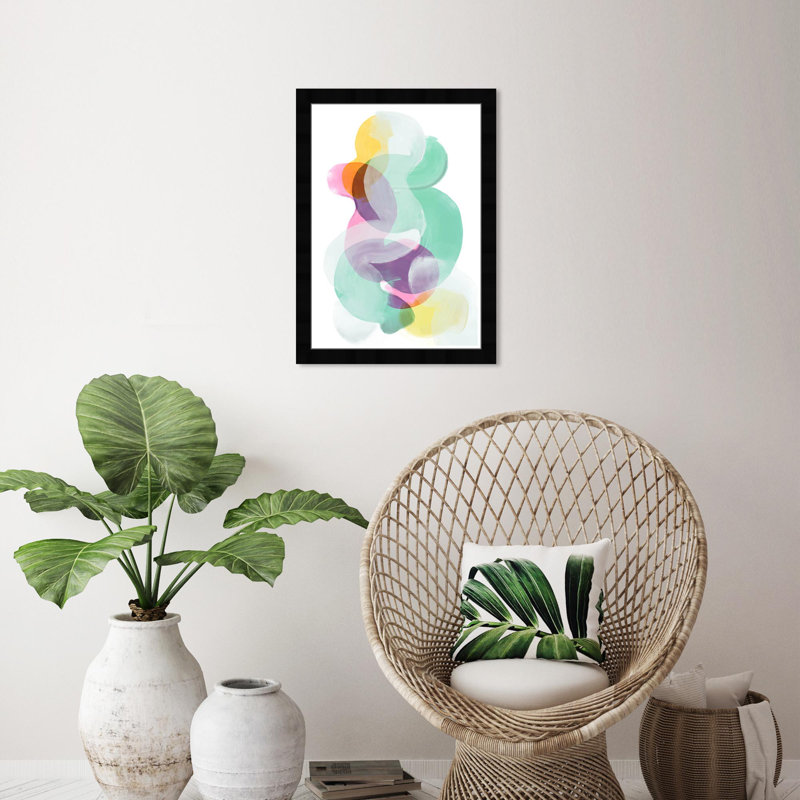Wynwood Studio Prints Colorful Abstracts 15 po x 21 po, Noir, noir, noir, noir, Légère pression