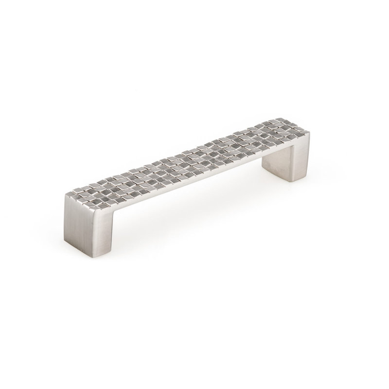Poignée barre / poignée en métal, Nickel brossé, 5 1/6"