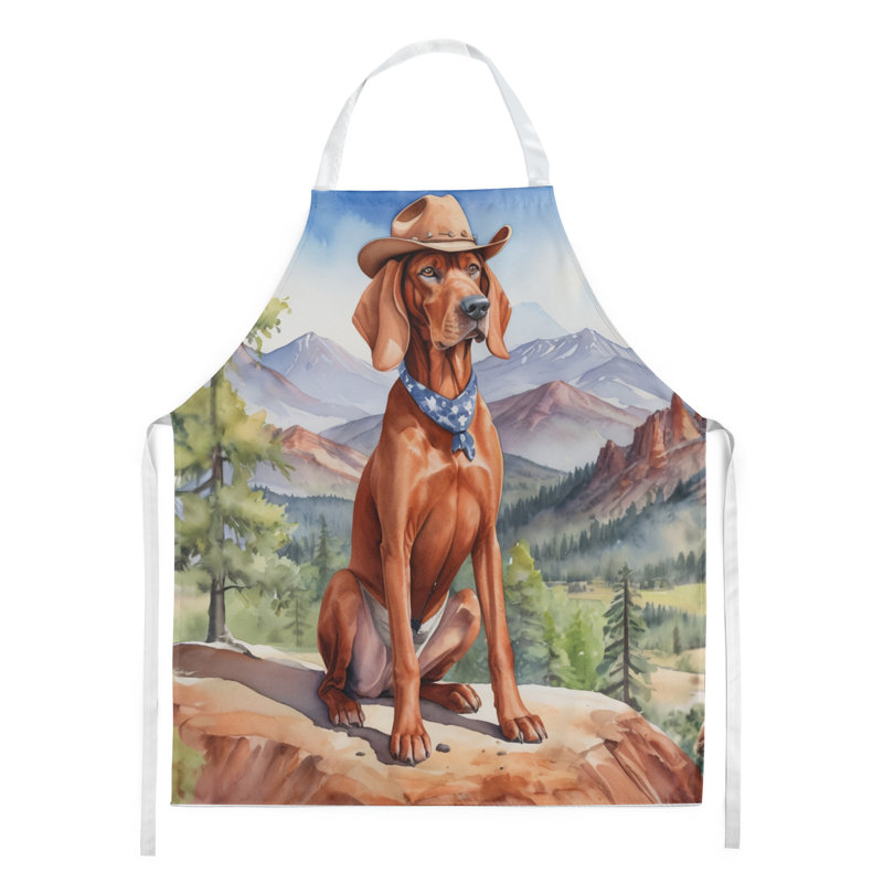 Tablier de bienvenue Redbone Coonhound Cowboy