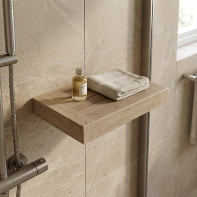 Teak Solid Wood Floating Shelf