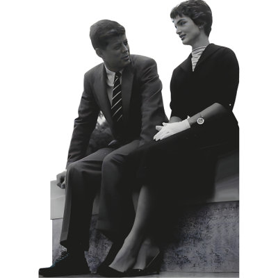 H25107 John F Kennedy with Jackie Cardboard Cutout Standee Standup