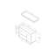 Banc de rangement en similicuir Delarue