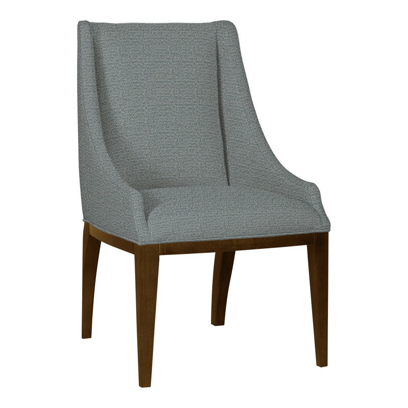 Ithaca By Thom Filicia 20'' H Upholstered Armchair, Cobalt Tuck, La Havane