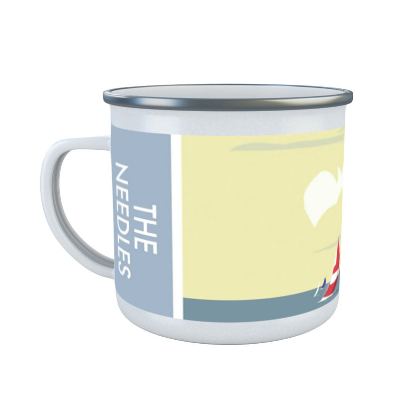 Cherry Enamelware Camping Mug