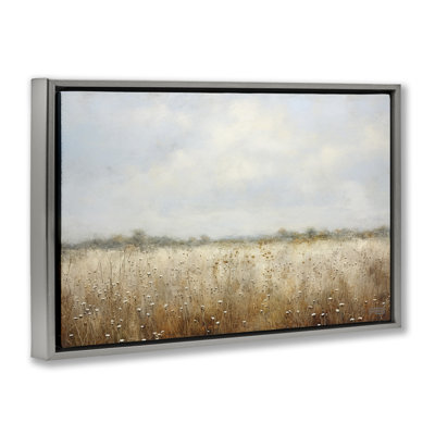 Toile flottante encadrée «Soft Daisy Field» par Roozbeh Bahramali