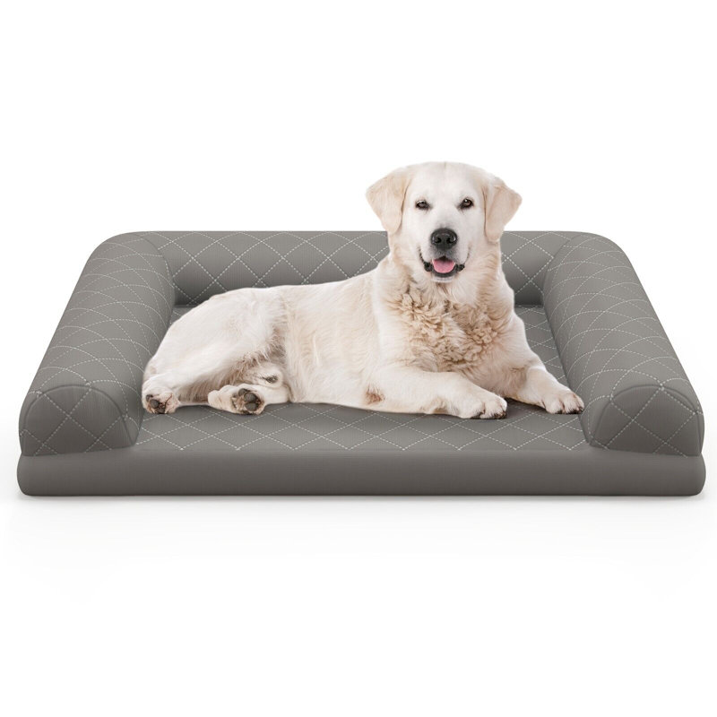 Davari Polyester Pet Bed, Grey