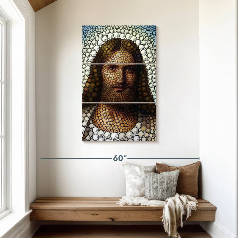 Leisha, Jésus-Christ numérique, H 45 po x l 28 po