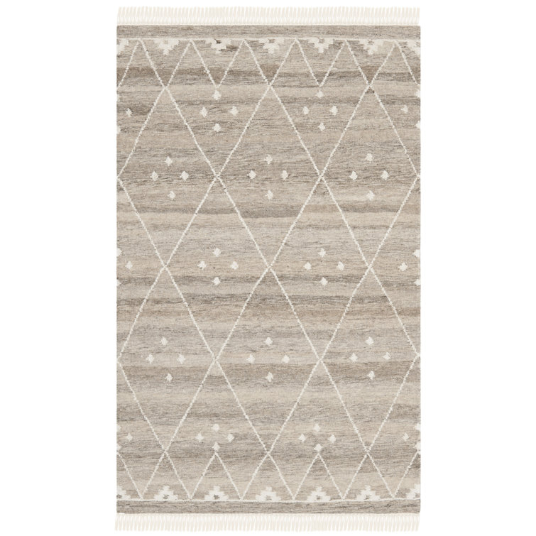 Manahan Geometric Wool Hand Woven Area Rug