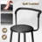 Karpenko Upholstered Counter Stools Bar Stools Kitchen Chairs with Metal Frame-1390936723