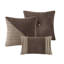 Édredon 7 pièces en velours côtelé très grand - brun, design élégant, 1 édredon, 2 taies décoratives, 3 coussins décoratifs, brun tendance pour le lit, décor-118739942