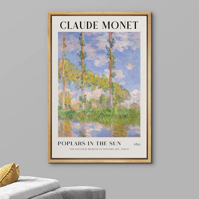 «Classical Trees In The Sun» par Claude Monet, «Nature sauvage», reproduction d'art sur toile