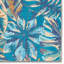 Tapis bleu / beige en polyester lavable à la machine Akhilleus-564488097