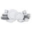 Regent Bead 40-Piece Porcelain Dinnerware Set, Service for 8