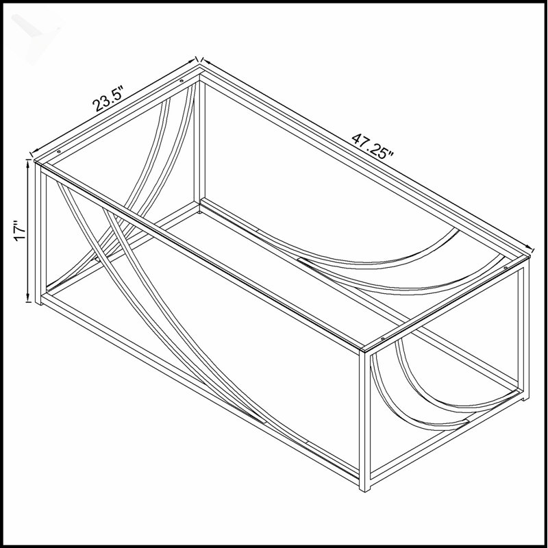 Table basse en verre et chrome Brianne avec pieds en métal durables, parfait pour les intérieurs modernes et minimalistes.