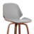 Timeless Swivel Bar Stool with Walnut Wood Base-129028326