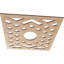 Médaillon de plafond en bois d'aulne 16 po x 4 1/8 po x P 1/4 po-63412032-63412038