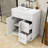 30-Inch Bathroom Vanity with Resin Sink, 2 Drawers and Adjustable Shelf