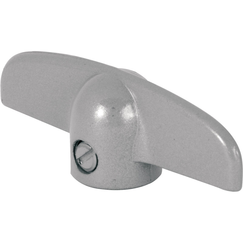 Opérateur à vantail avec poignée en T Prime-Line (paquet de 2), Aluminium, H 5,4 po x l 3,75 po x P 0,9 po
