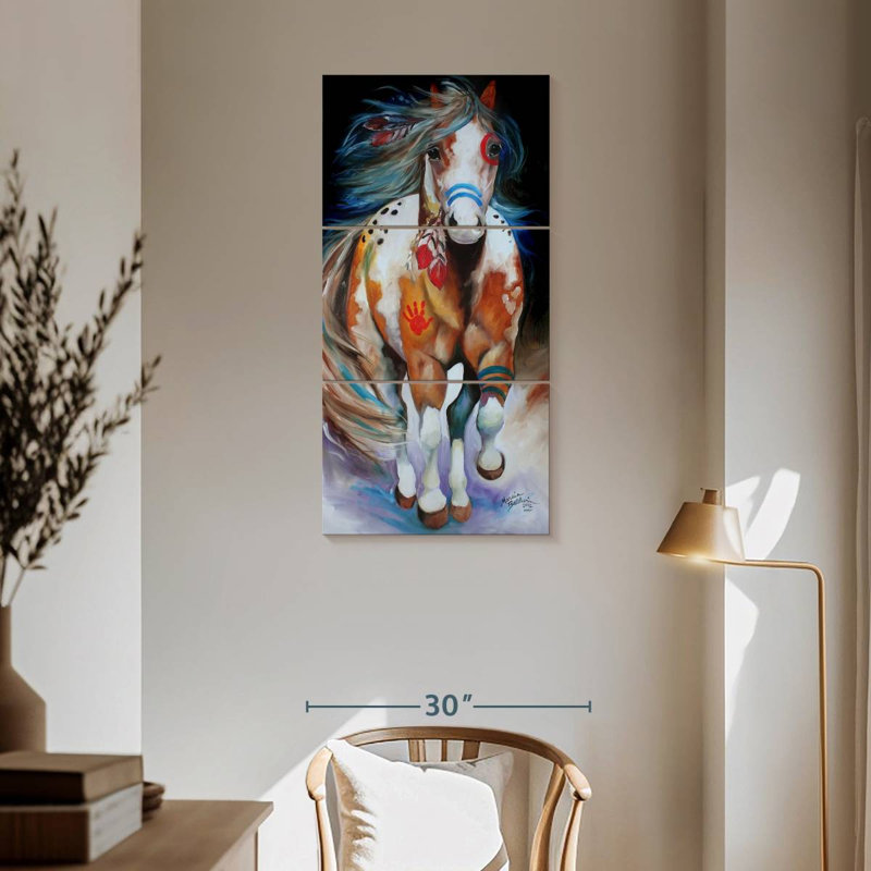 Indian War Horse Running