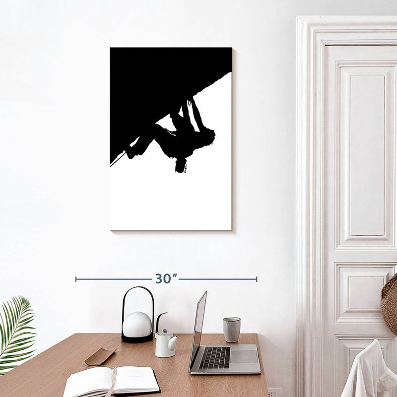 Rock Climbing Silhouette, 30" H x 20" W