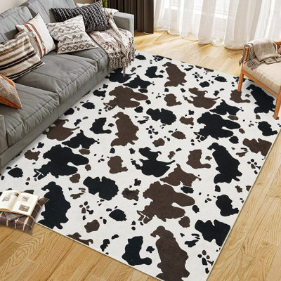 Tapis lavable Western Cow pour tapis de salon