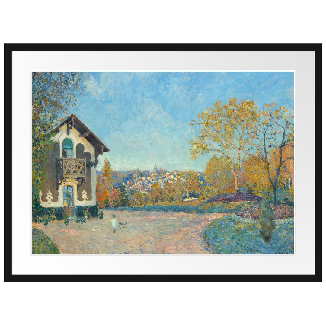 Gerahmter Kunstdruck Ansicht von Marly-Le-Roi von Coeur-Volant von Alfred Sisley