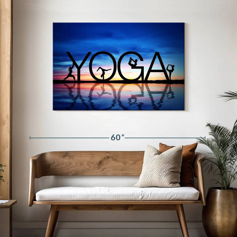 Yoga letters Sireci, H 30 po x l 45 po