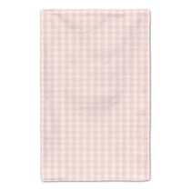 Pink and White Buffalo Plaid Bath Towel Set, Zazzle