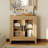 Farmhouse TV Stand For Tvs Up To 50”, Rustic Wood Entertainment Center With Adjustable Shelf, Glass Doors & Storage, Media Console Cabinet For Living-Room, Bedroom-731733411
