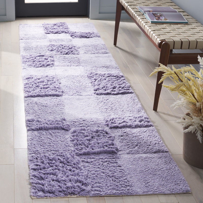Easy Care 225 Hand Tufted Recycled Cotton Machine Washable Geometric Indoor Use Only Rug, Runner 2'3" x 9'