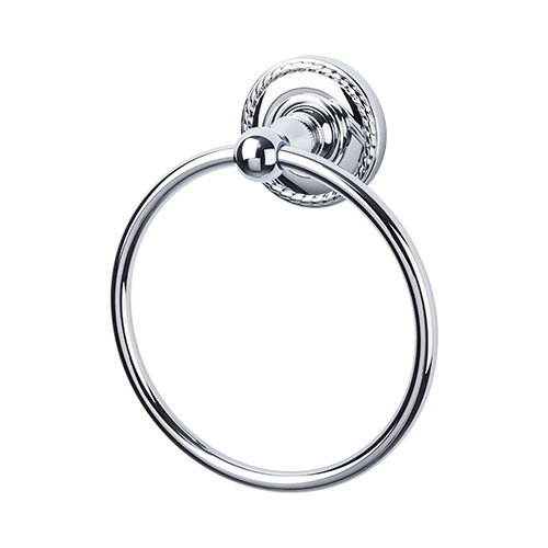 Edwardian Bath  Towel Ring, Polished Chrome
