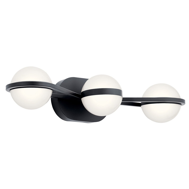 Alvetta 3 - Light LED Vanity Light, Matte Black