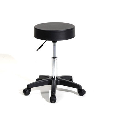 Jeeves Adjustable Height Ergonomic Lab Stool with Removable Casters/Wheels